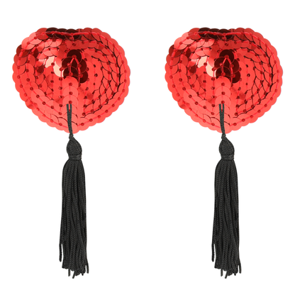 Comprar Coquette Chic Desire Cubre Pezones Rojo – Fáciles De Usar Con Cinta Autoadhesiva-Noxtic