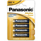 Comprar PANASONIC Pila Alcalina AA LR6 Blister 4 Unidades – Energía Confiable Para Dispositivos Diarios-Noxtic