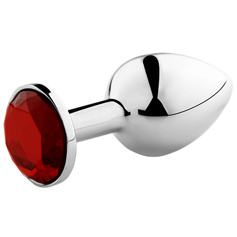 Comprar SECRETPLAY Plug Anal Rojo M – Metal Con Textura Lisa Para Sensaciones Únicas-Noxtic