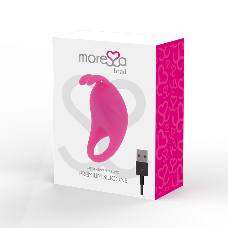 Comprar MORESSE Brad Premium Silicone Rosa – Juguete Recargable Con Diseño Innovador Para Placer Compartido-Noxtic