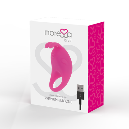 Comprar MORESSE Brad Premium Silicone Rosa – Juguete Recargable Con Diseño Innovador Para Placer Compartido-Noxtic