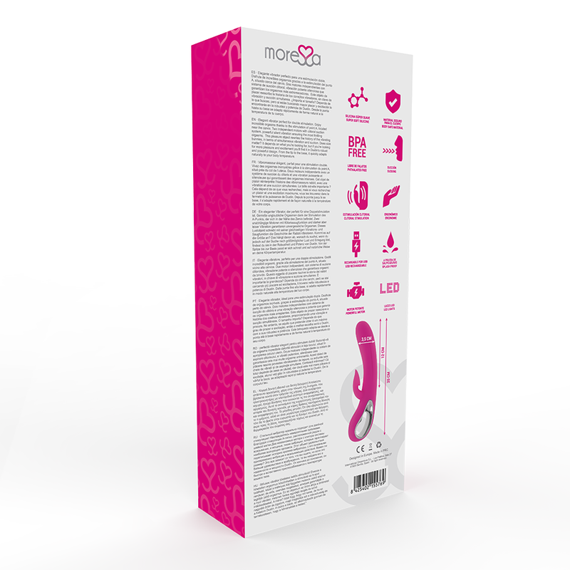 Comprar MORESSA Dustin – Vibrador Recargable Con Doble Estimulación Y Diseño Elegante-Noxtic