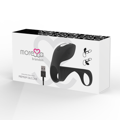 Comprar MORESA Brandon Anillo Vibrador Potente – Funda De Engrosamiento Para Mayor Placer-Noxtic
