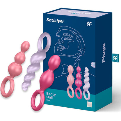 Comprar Satisfyer Set De Plugs Anales Tricolor – Diversión Sensorial En Tres Tamaños Diferentes-Noxtic