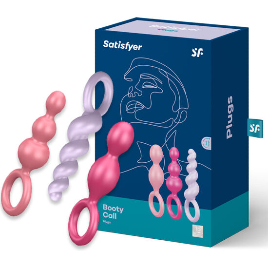 Set di plug anali Satisfyer Tricolor: divertimento sensoriale in tre diverse misure