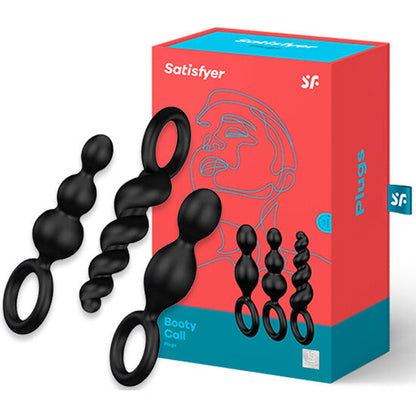 Satisfyer Set De 3 Plug Anales Negros – Diseño Versátil Para Todos Los Niveles De Experiencia