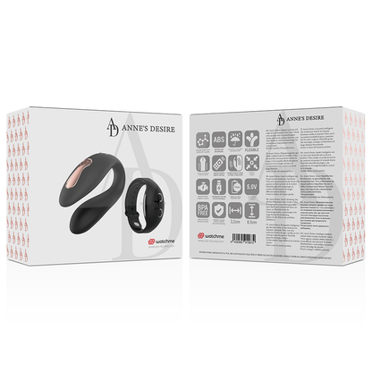 ANNE'S DESIRE - DUAL PLEASURE WATCHME TECHNOLOGY BLACK