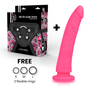 DELTA CLUB - TOYS HARNESS + PINK DILDO MEDICAL SILICONE 23 CM -O- 4.5 CM