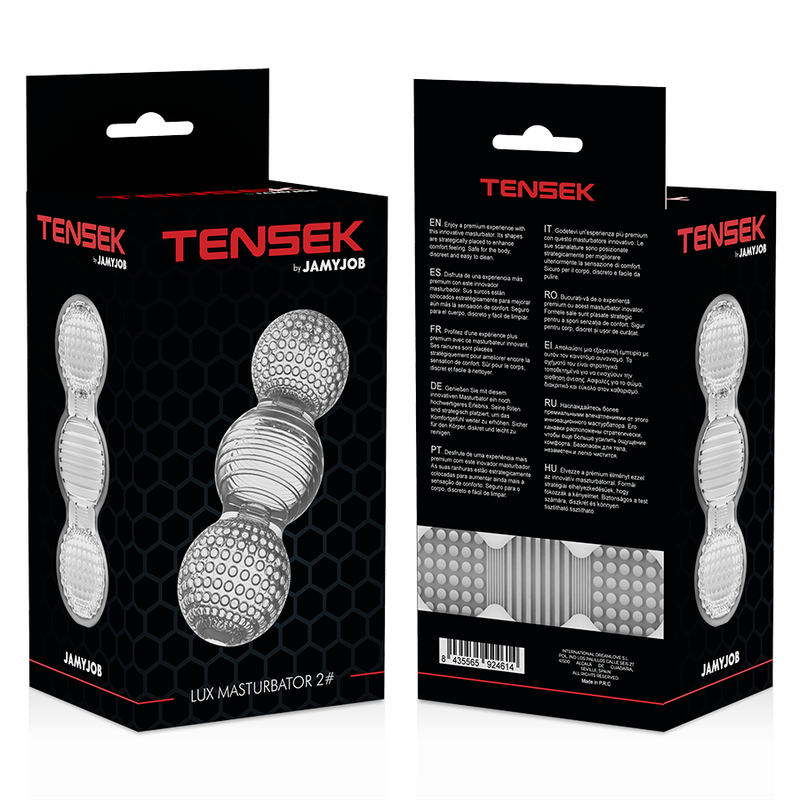 Comprar JAMYJOB Masturbador Transparente Tensek 2 – Diseño Innovador Para Una Experiencia Sensitiva Única-Noxtic