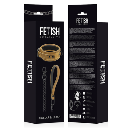 Comprar Fetish Submissive Origen Collar Con Cadena – Diseño Elegante Con Forro De Neopreno Para Comodidad Y Estilo-Noxtic