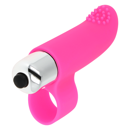 OHMAMA Dedal Vibrador Texturado 8 CM – Estimulación Sensorial Personalizada Con Diseño Elegante