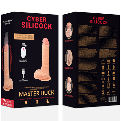 CYBER Silicone Remote Control Master Huck – Giocattolo sessuale realistico in silicone ipoallergenico