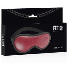 Maschera in pelle vegana per camera oscura fetish sottomessa - Stile elegante con fodera in neoprene per giochi misteriosi