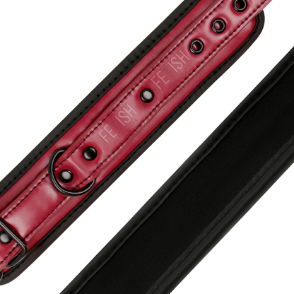 Comprar FETISH Submissive Dark Room – Esposas De Cuero Vegano Con Forro De Neopreno Para Comodidad Y Estilo-Noxtic
