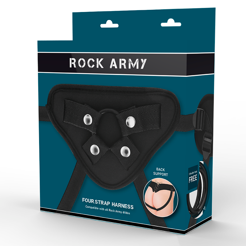 ROCKARMY Arnés Ajustable Con Anillos Flexibles – Diseño Inclusivo Para Placer Sin Límites