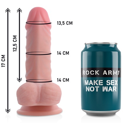 ROCKARMY Arnés Con Dildo Doble Densidad 17 Cm – Diseño Resistente Para Placer Confortable