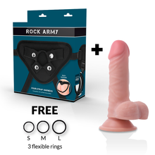 Comprar ROCKARMY Arnés Con Dildo Doble Densidad 17 Cm – Diseño Resistente Para Placer Confortable-Noxtic