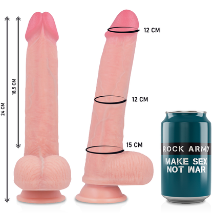 ROCKARMY Kingcobra Premium Dildo Harness 24 cm – Design ergonomico per un piacere intenso
