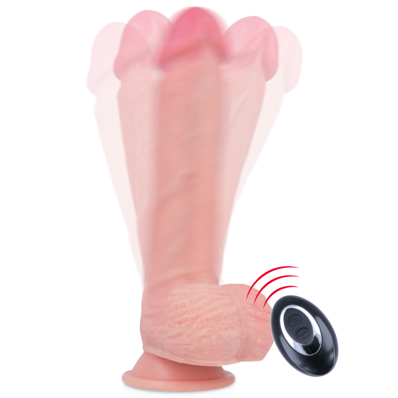 ROCKARMY - HARNESS + LIQUID SILICONE VIBRATOR REMOTE CONTROL PREMIUM APACHE 20.5 CM -OR- 4.62 CM