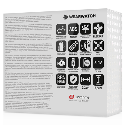 WEARWATCH - VIBRATORE WATCHME A DOPPIA TECNOLOGIA INDACO/ACQUAMARINA
