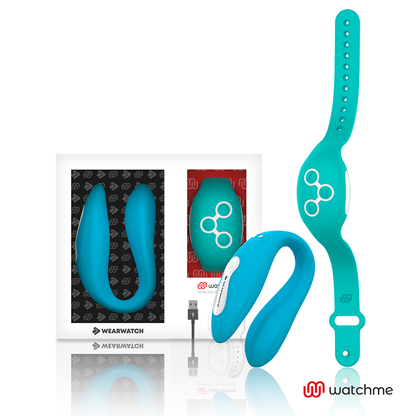 WEARWATCH - VIBRATORE WATCHME A DOPPIA TECNOLOGIA INDACO/ACQUAMARINA