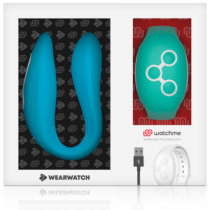 WEARWATCH - VIBRATORE WATCHME A DOPPIA TECNOLOGIA INDACO/ACQUAMARINA