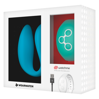 WEARWATCH - VIBRATORE WATCHME A DOPPIA TECNOLOGIA INDACO/ACQUAMARINA