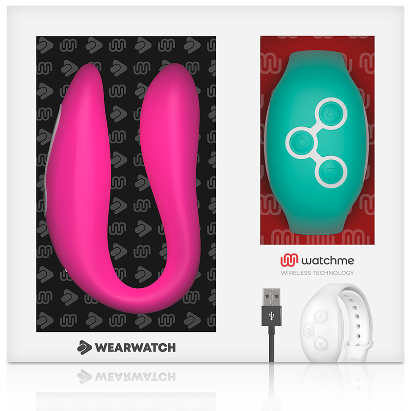 WEARWATCH Vibrador Dual Technology Watchme Fucsia Agua Marina – Innovador Diseño Para Nuevas Experiencias Sensuales