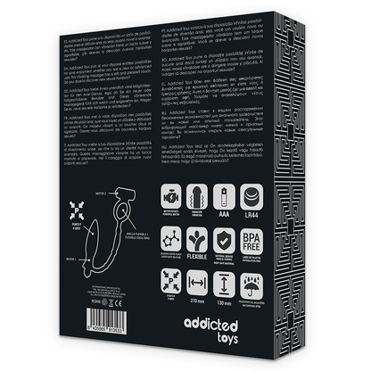 ADDICTED TOYS Plug Anal Con Anillo Vibrador – Estimulador Con Diseño Innovador Para Placer Único