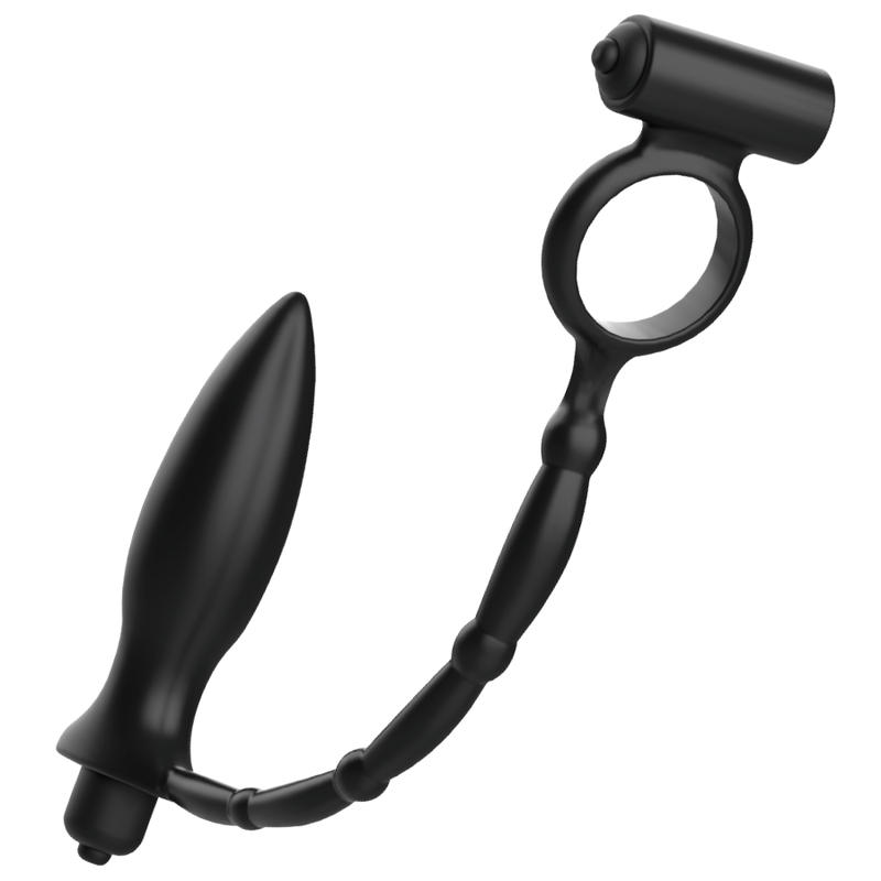 ADDICTED TOYS Plug Anal Con Anillo Vibrador – Estimulador Con Diseño Innovador Para Placer Único