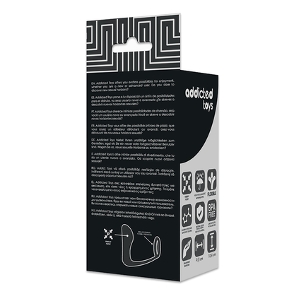 ADDICTED TOYS Plug Anal Con Anillo Negro – Estimulador Con Diseño Ergonómico Para Placer Intenso