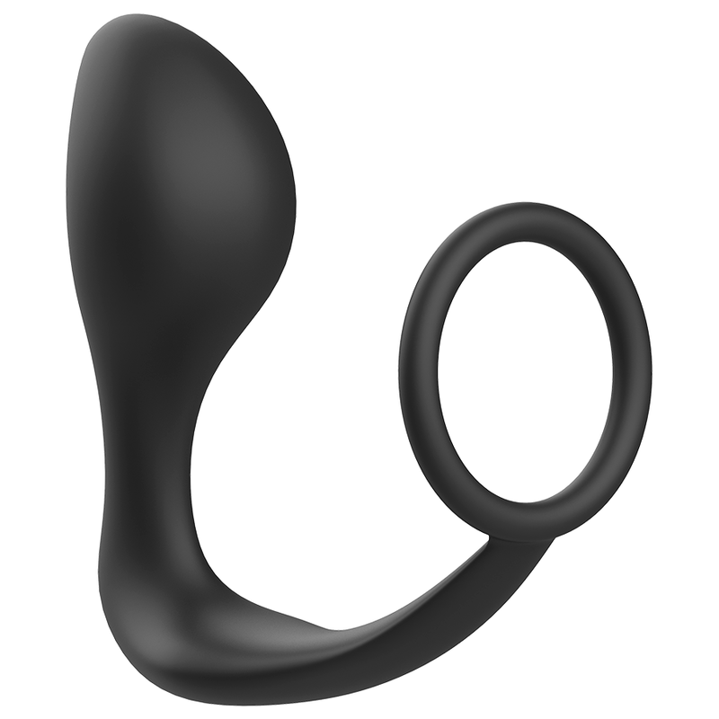 ADDICTED TOYS Plug Anal Con Anillo Negro – Estimulador Con Diseño Ergonómico Para Placer Intenso