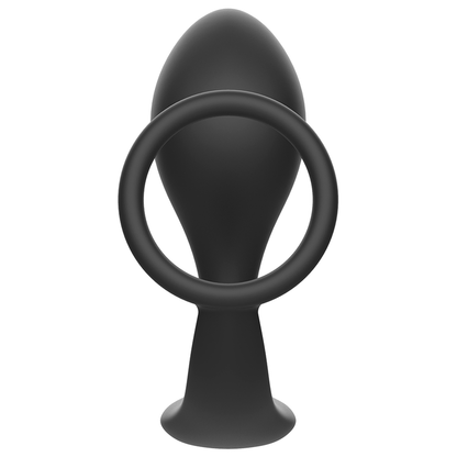 ADDICTED TOYS Plug Anal Con Anillo Negro – Estimulador Con Diseño Ergonómico Para Placer Intenso