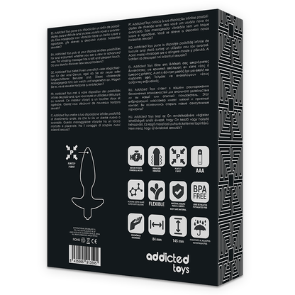 Comprar ADDICTED TOYS Masajeador Plug Anal Con Vibración Negro – Diseño Ergonómico Para Experiencias Únicas De Placer-Noxtic
